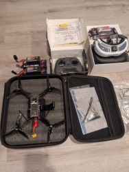 Holybro Kopis 2 6S V2 5&quot; Racing Drone Ready to fly. With new Fat Shark Headset with lipo battery. Two new racing lipo batteries for drone and 6 new sets of props for drone. Everything new and in the boxes. Image #4