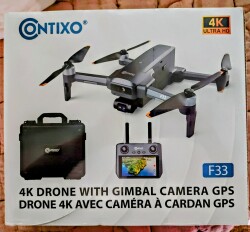 BRAND NEW Contixo F33 Vortex 4k, gps 5.5" touchscreen remote Image