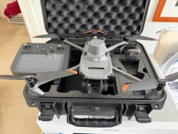 Mavic 3 E with RTK module, RC Pro Enterprise Controller, 3 x 45 min batteries and hard case. Image